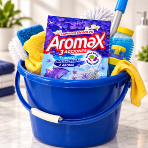 Aromax 3 Acciones, limpiador en polvo antibacterial y aromático