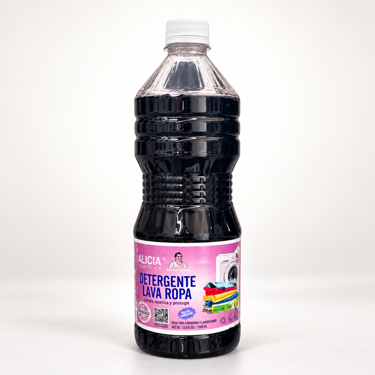 Detergente Líquido Lava Ropa Alicia 1 L