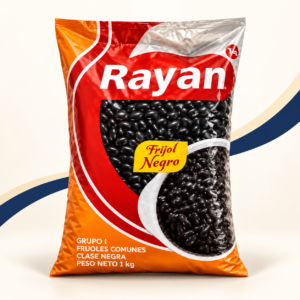 Frijol negro Rayan en paquete de 1 kilogramo